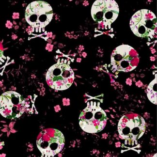 Tecido Estampado Pretty Skull