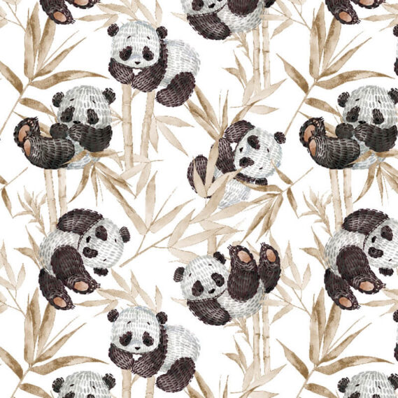 Tecido Estampado Panda Bear