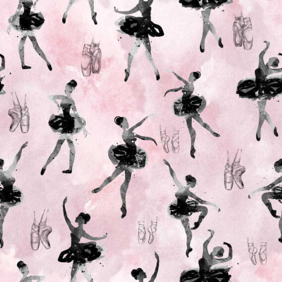 Tecido Estampado Bailarinas