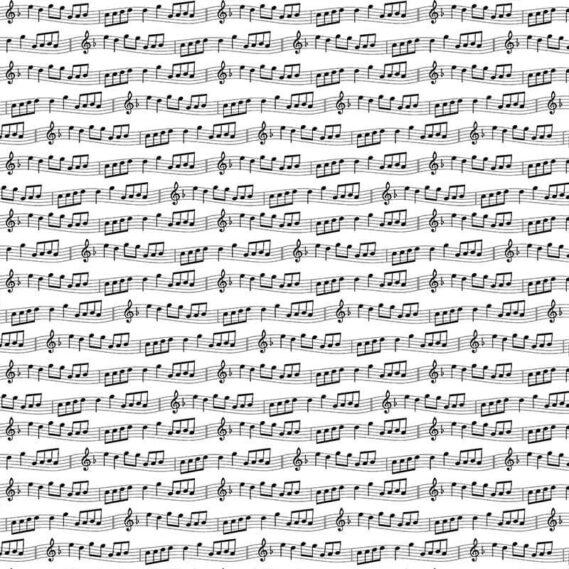 Tecido Estampado Musical Notes