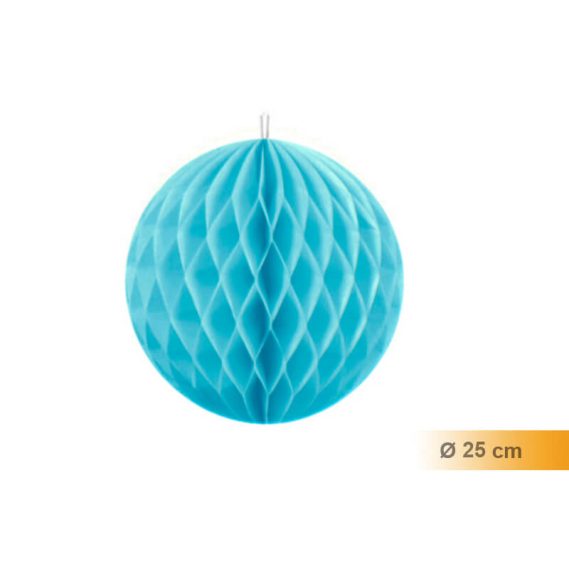 Balão Papel 25cm turquesa