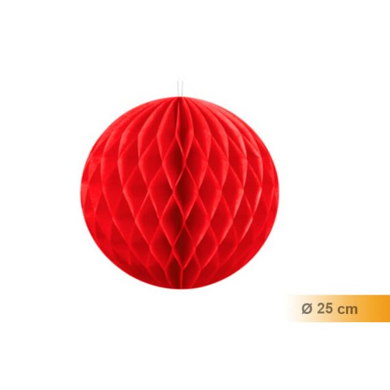 Balão Papel 25cm Vermelho