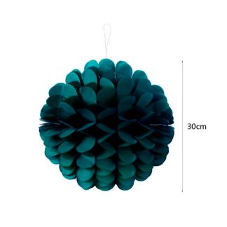 Pompom Papel 30cm Verde