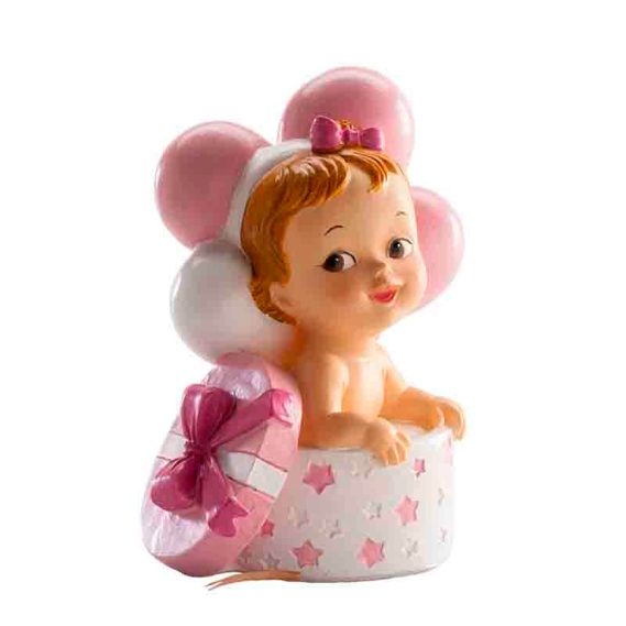 Figura Bebé Presente Rosa 10.5cm