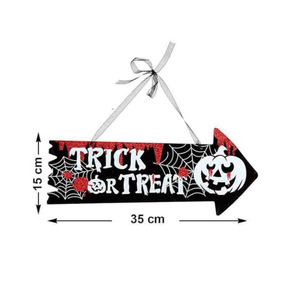 Placa Happy Halloween 35 cm