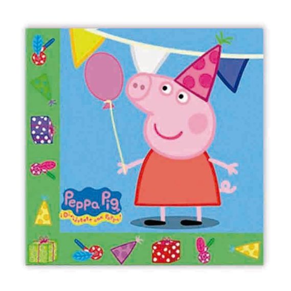 20 Guardanapos Peppa Pig