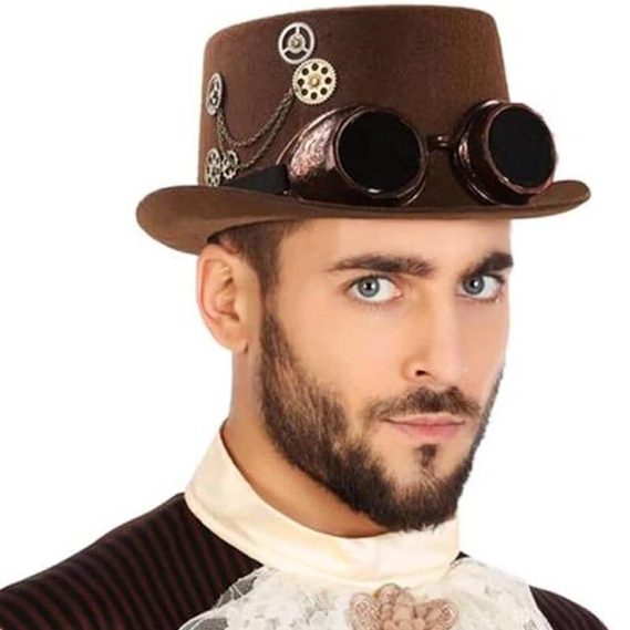 Chapéu Steampunk com Óculos