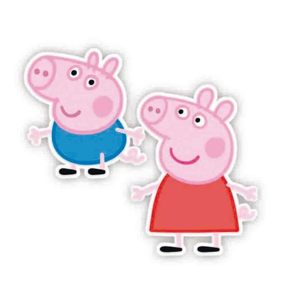 2 Silhuetas Papel Peppa Pig 30cm