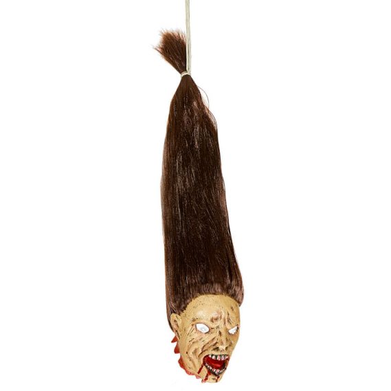 Cabeça Zombie Cabelo Castanho