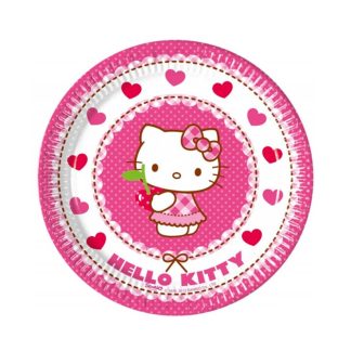 8 Pratos 19.5cm Hello Kitty