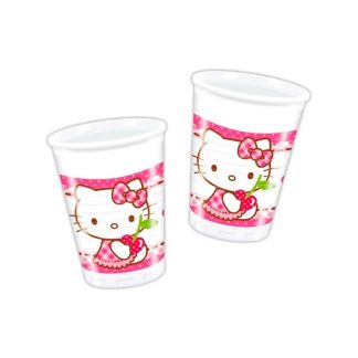 8 Copos 200ml Hello Kitty