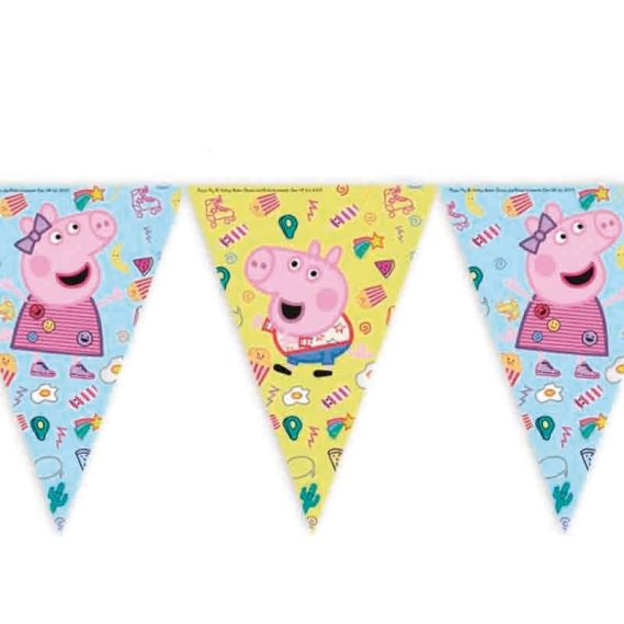 Banner Bandeirolas PeppaPig 2.3m