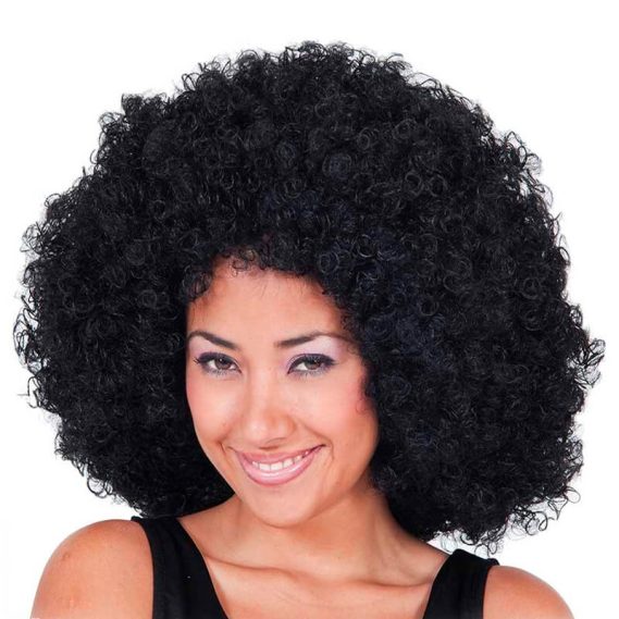 Peruca Afro Jumbo Preta