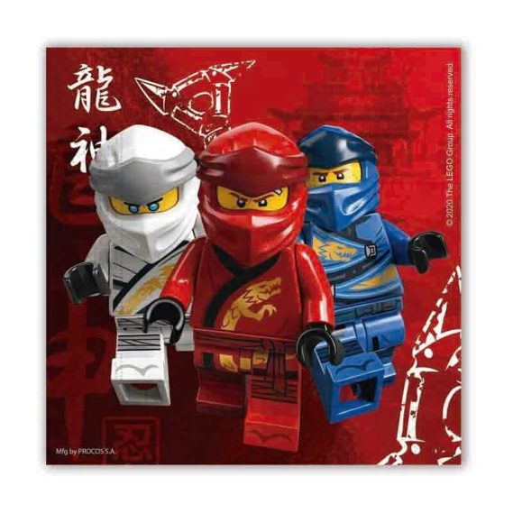 20 Guardanapos Lego Ninjago