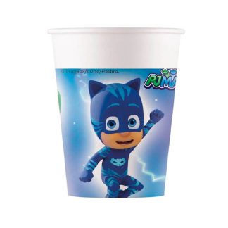 8 Copos Papel 200ml PJMasks