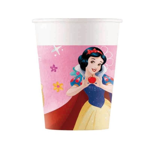 8 Copos Papel 200ml Princesas Disney