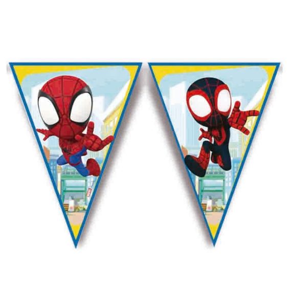 Banner Bandeirinhas Spidey 2.3m