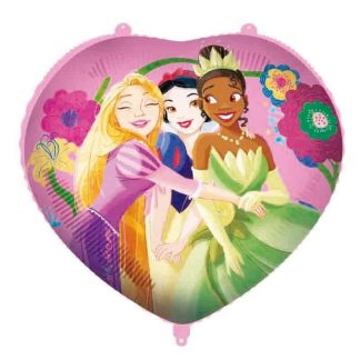 Balão Foil Coração Princesas Disney 46cm