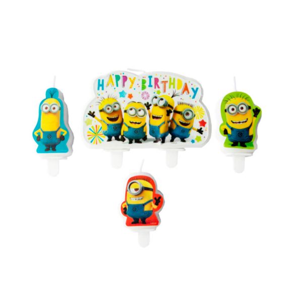 Conjunto 4 Velas Minions