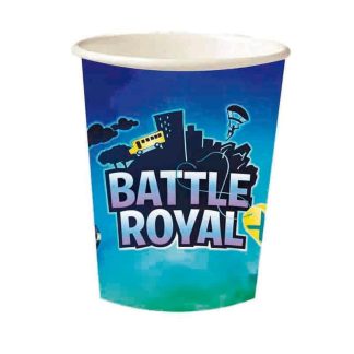 8 Copos Papel 250ml Battle Royal