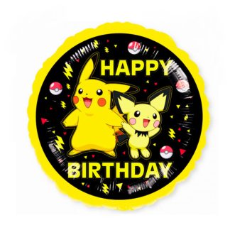 Balão Happy Birthday Pokemon