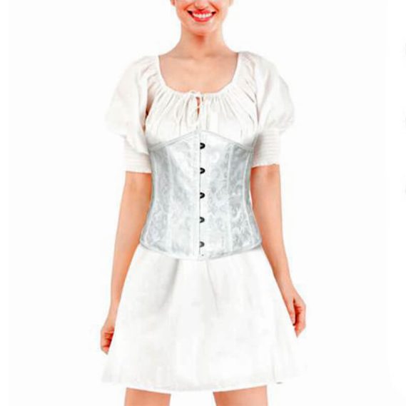 Corset Jacquard Branco