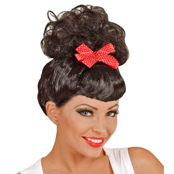 Peruca Pin Up Preta